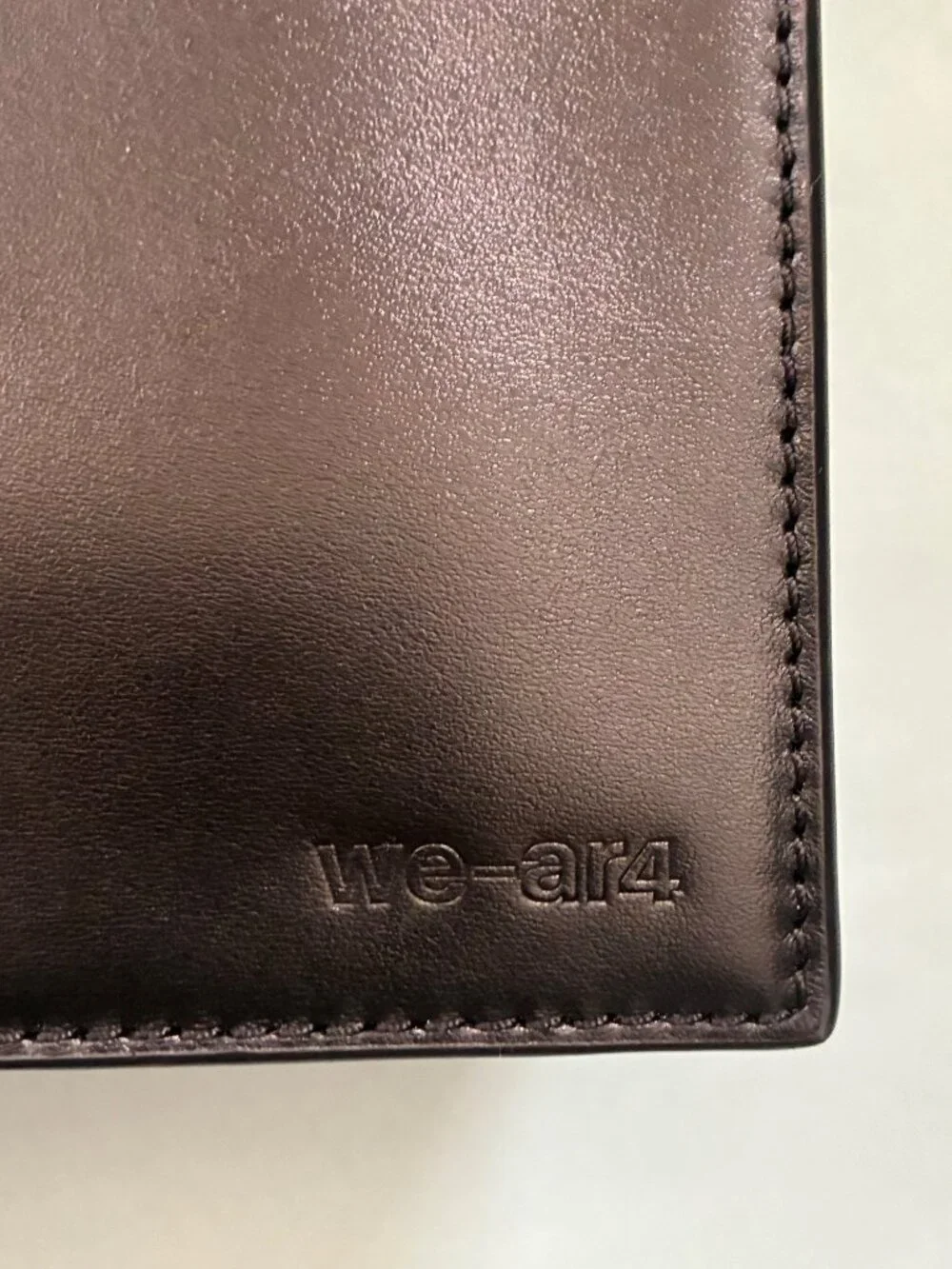 WE-AR4 The Bi Convertible Tote Bag Black Structured‎ Leather Strap & Handle NEW